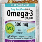 Webber Naturals Omega-3 300mg a180 softgel tableta