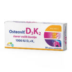 OSTEOVIT D3 1000IU + K2 30 TABLETA ZA ŽVAKANJE ESENSA